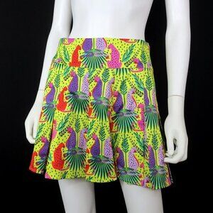 Emily McCarthy Party Short Peekaboo Leopard Jungle Cat Shorts NWT Women's Small